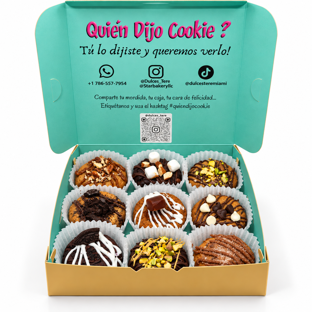 Box de 4 cookies Cookie Cookie